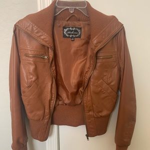 Faux leather jacket